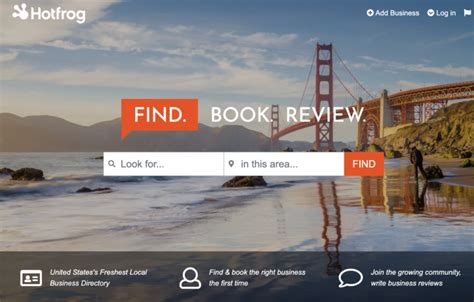 hotfrog search engine.
